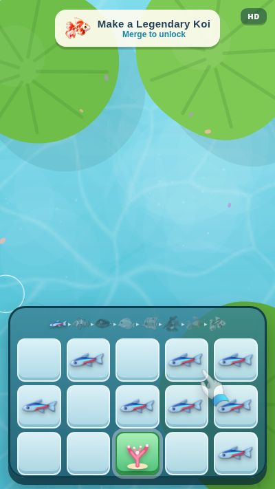 Koi Fish Merge v2 (empty pond) cover